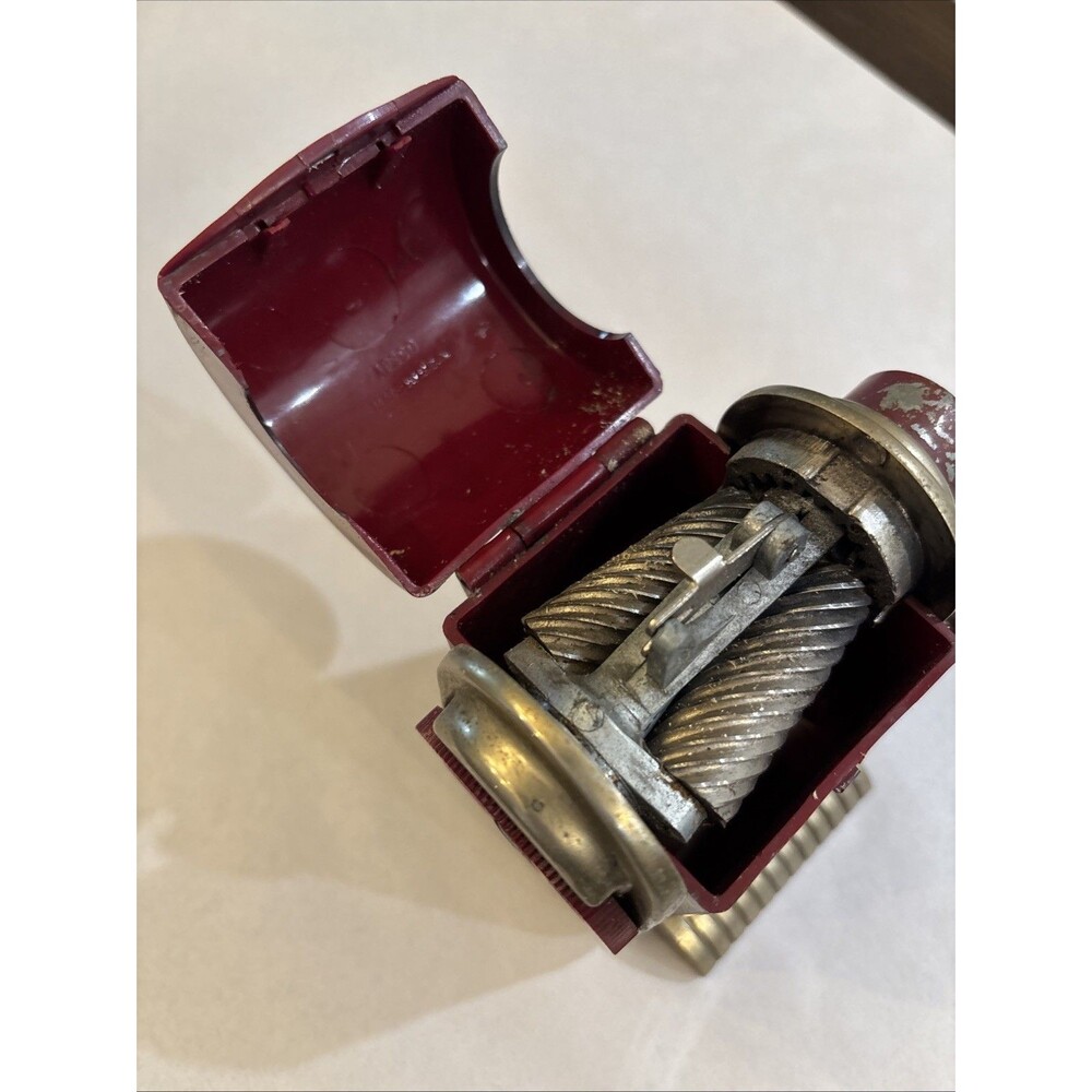 Antique Dexter RED Pencil Sharpener Automatic Pencil Sharpening Co Vintage WORKS - Picture 11 of 16